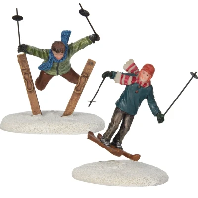 Afbeelding van Twee ski springers 6x5x10 cm Luville