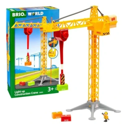 Image de Grue de construction lumineuse Brio World