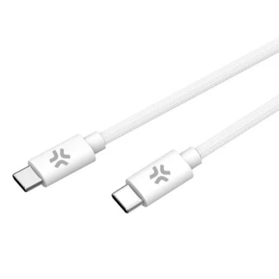 Afbeelding van USB C kabel Celly USBCUSBCCOTTWH Wit 1,5 m