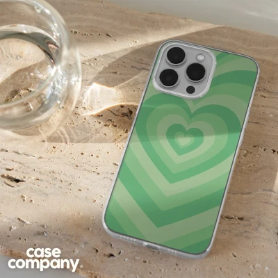 Afbeelding van Case Company® hoesje geschikt voor Xiaomi 13 Hart Groen Soft Cover Telefoonhoesje Bescherming aan alle Kanten en Schermrand
