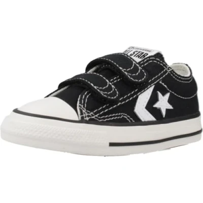 Afbeelding van Converse STAR Player 76 EASY ON Foundational Toddler Unisex Sneakers laag voor kinderen, Maat: 26, Black/vintage white/egret Textiel