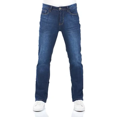 Afbeelding van riverso RIVFalko Bootcut Basic denim Broek Zwart Blauw Grijs W29 W30 W31 W32 W33 W34 W36 W38, Donkerblauw (D212)