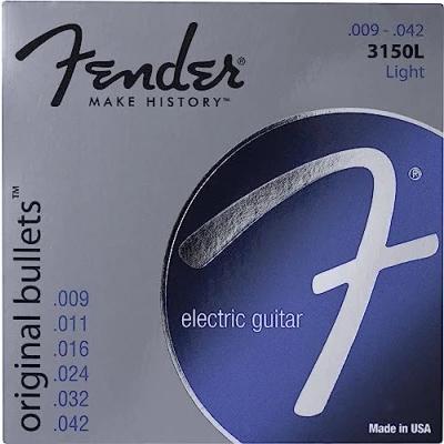 Afbeelding van Fender 3150L Original Bullets Pure Nickel Snarenset voor elektrische gitaar .009 .042