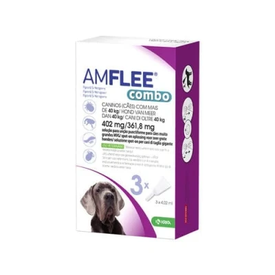 Afbeelding van Krka Amflee Combo Spot On Hond &gt;40 KG 402 MG 3 PIP (409899)