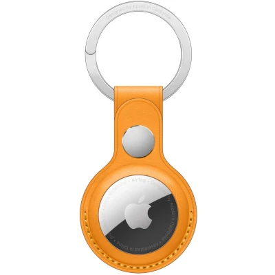 Afbeelding van Leather Key Ring voor de Apple AirTag California Poppy