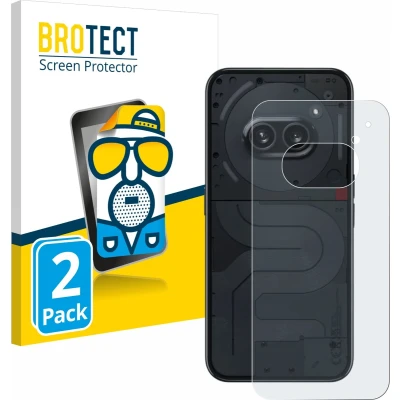 Afbeelding van BROTECT Screenprotector voor Nothing Phone (2a) (Achterkant) Folie Beschermfolie matte (2 Stuks)
