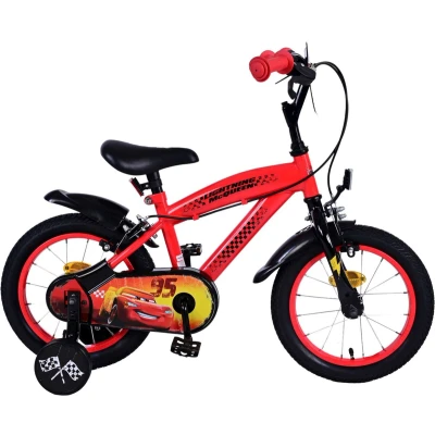Afbeelding van Disney Cars Kinderfiets Jongens 14 inch Rood Twee handremmen