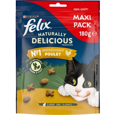 Afbeelding van Felix Naturally Delicious Catnip Maxi Pack Kattensnack Kip 180 g