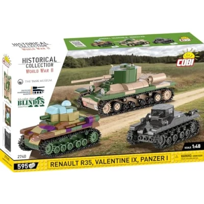 Afbeelding van Cobi 2740 Executive Museum Set AZER I, Valentine IX, Renault R35