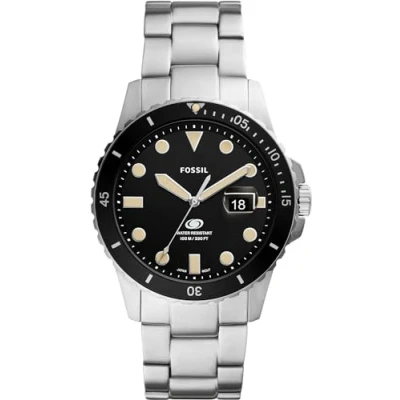 Afbeelding van Fossil heren Blue horloge FS5952 in de kleur Zilver