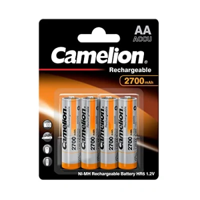 Image de Camelion 4 piles rechargeables ( accus ) AA / LR6 NiMH 2700mAh