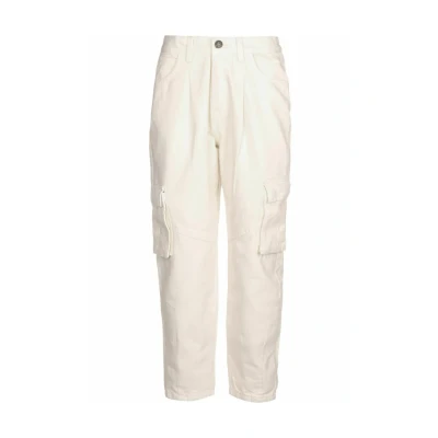 Afbeelding van Urban Classics Ladies Ballon FIT Cargo Twill Pants Cargobroek, Dames, Maat: 27, Whitesand