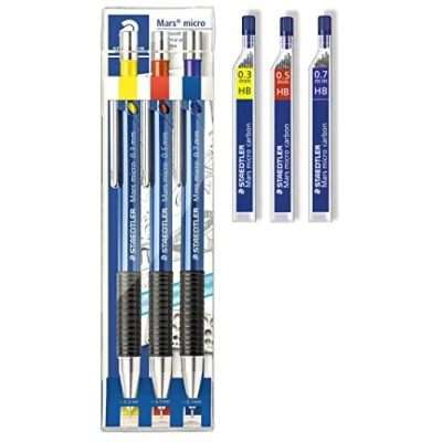 Afbeelding van Staedtler 775SCWP3 Marsmicro 0,3 0,7 3 pack kleurpatronen (1, vullingen 03 HB?05 HB?07HB)