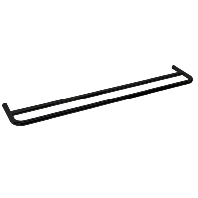 Afbeelding van Waterevolution flow dubbele handdoekhouder 60cm mat zwart A112DPR