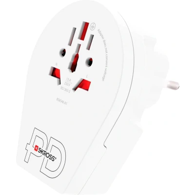 Afbeelding van Skross 1.500290 Reisstekker Country Adapter World to Europe USB C20PD