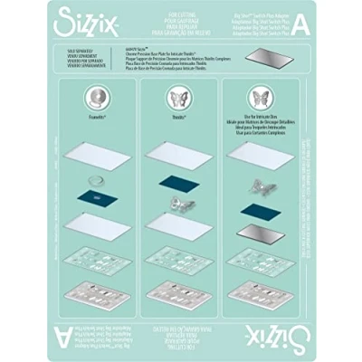 Afbeelding van Sizzix Big Shot Switch Plus accessoire adapter A, standaard, 664865, meerkleurig, één maat
