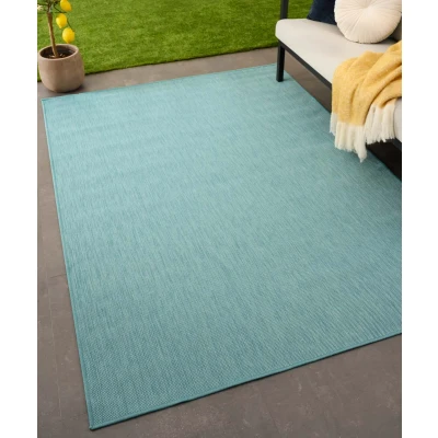 Afbeelding van Buitenkleed Effen Flip Turquoise 200x280 Cm