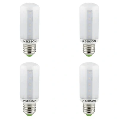 Afbeelding van SEBSON® 4 x 8 W ledlampen (vervangt 60 W) fitting E27 stralingshoek 280 graden warm wit 810 lm