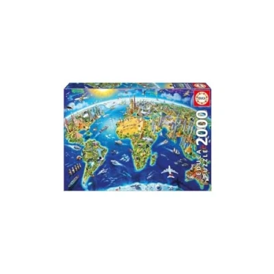 Afbeelding van Puzzel Educa World Symbols 17129.0 2000 Onderdelen