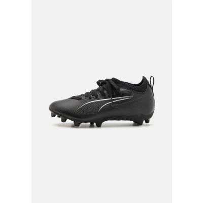 Afbeelding van Puma Ultra 5 Match FG/AG JR Unisex Voetbalschoenen met kunststof noppen voor kinderen, Maat: 32.5, Black/white Textiel/ synthetisch