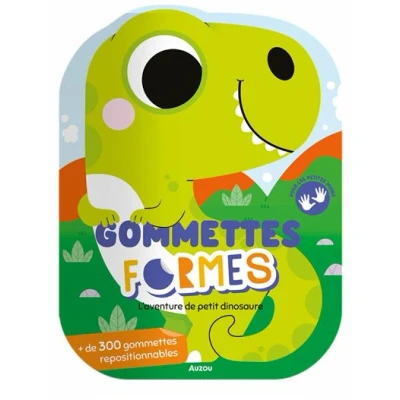 Image de Gommettes formes l&#039;aventure de petit dinosaure