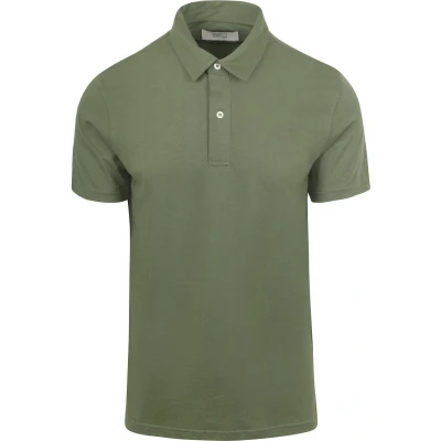 Afbeelding van King Essentials The James Poloshirt Groen maat S heren met Modern fit Pasvorm Katoen Suitable Herenkleding