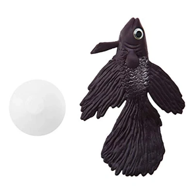 Afbeelding van Aquarium Vis Bowl Plastic Zwemmen Goud Betta Grappige Kunstmatige Siliconen Kleine Realistische Nep Tank Decoratie Ornamenten (Betta Bruin)
