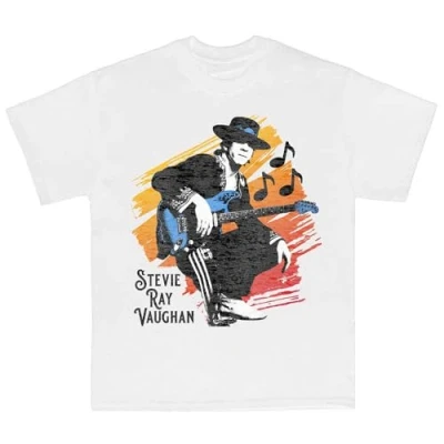 Afbeelding van Stevie Ray Vaughan Heren T shirt L Wit