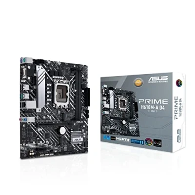 Afbeelding van Asus PRIME H610M A D4 CSM Moederbord Socket Intel 1700 Vormfactor Micro ATX chipset Intel® H610