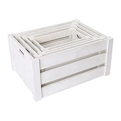 Image de Caisse De Bois Blanche