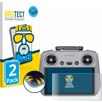 Afbeelding van BROTECT Screenprotector voor DJI RC 2 Folie Beschermfolie matte volledig dekking (2 Stuks)