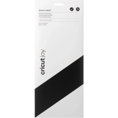 Afbeelding van Cricut Joy™ Smart Vinyl Removable 4er Folie Zwart