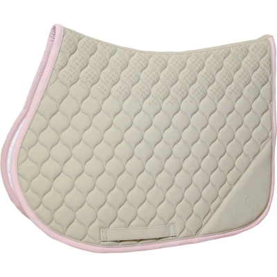 Afbeelding van Zadeldoek softshell onion quilt jumping beige oude roos FULL