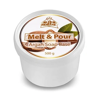 Afbeelding van Melt and pour Zeepbasis, 500 g, glycerinezeep met arganolie, Argan kristal, sope basis, zeepbasis voor creatieve kunst alle huidtypes, ultra hydraterend