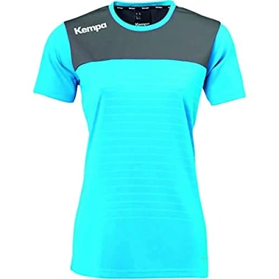 Afbeelding van Kempa Emotion 2.0 Shirt Korte Mouw Dames Blauw Antraciet Maat L