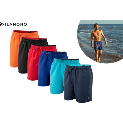 Afbeelding van Milanoro Lichte, comfortabele zwemshort Oranje M