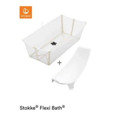 Afbeelding van Stokke Badset Flexi Bath Bundle Transparent Sandy Beige