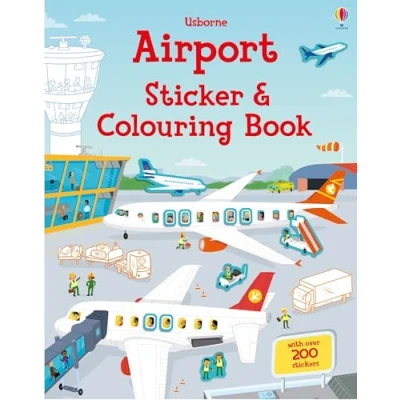 Afbeelding van Airport Sticker and Colouring Book First Books
