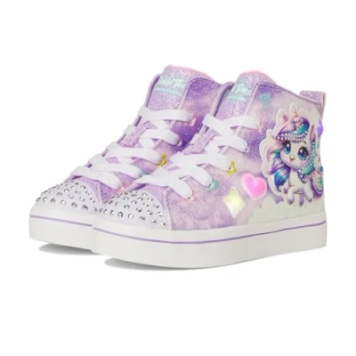 Afbeelding van Skechers Twinkle Toes Twi Lites meisjes sneaker Lila Maat 31