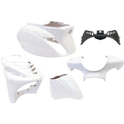 Afbeelding van Plaatset 5 delig Edge voor Piaggio Zip SP vanaf bouwjaar 2000 glanzend wit