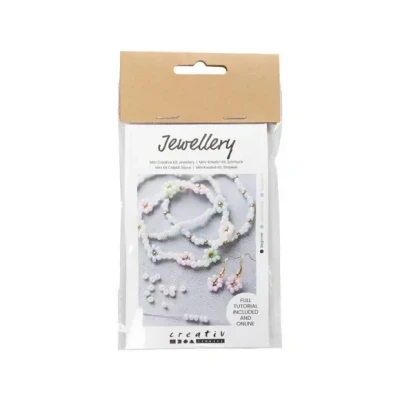 Afbeelding van Creativ Company CC Creatieve Mini Hobbyset Sieraden Pastel Bloemen