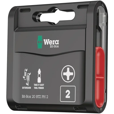Afbeelding van Wera 05057751001 Bit Box 20 BTZ PH delige Bitset Philips PH2