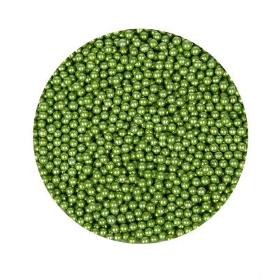 Afbeelding van BrandNewCake Suikerparels Metallic Groen 4mm 80gr.