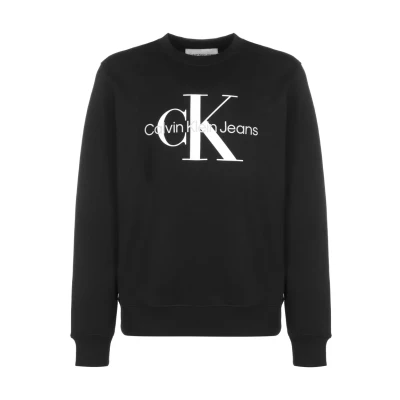 Afbeelding van Calvin Klein Jeans CORE Monogram Crewneck Sweater, Heren, Maat: XS, Ck black