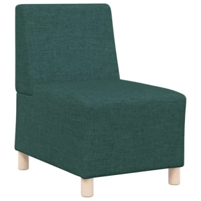 Afbeelding van vidaXL Fauteuil 55 cm stof donkergroen