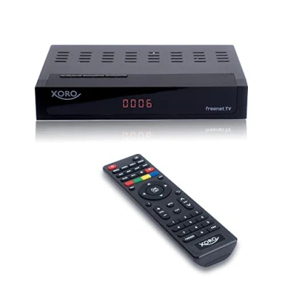 Afbeelding van XORO DVB C/DVB T2 FullHD HRT 8770 TWIN ontvanger, digitale kabeltelevisie, Freenet TV decoderingssysteem, twee ontvangstdelen, PVR Ready, Timeshift, geschikt voor alle leveranciers