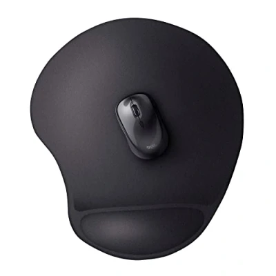 Image de Trust extra grote ergonomische muismat met zachte gel polssteun Zwart