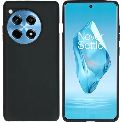 Afbeelding van iMoshion Hoesje Geschikt voor OnePlus 12R Siliconen Color Backcover Zwart
