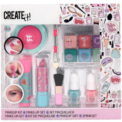 Afbeelding van Create it! Make up set Roze/Turquoise 8719668005341