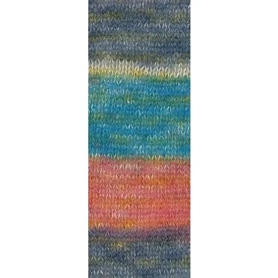 Afbeelding van LANA GROSSA Silkhair Print Fil à dentelle fin en Superkid mohair avec soie tricoter la main 70 % (Superkid) et 30 25 g Pour tricot crochet 210 m FB 438